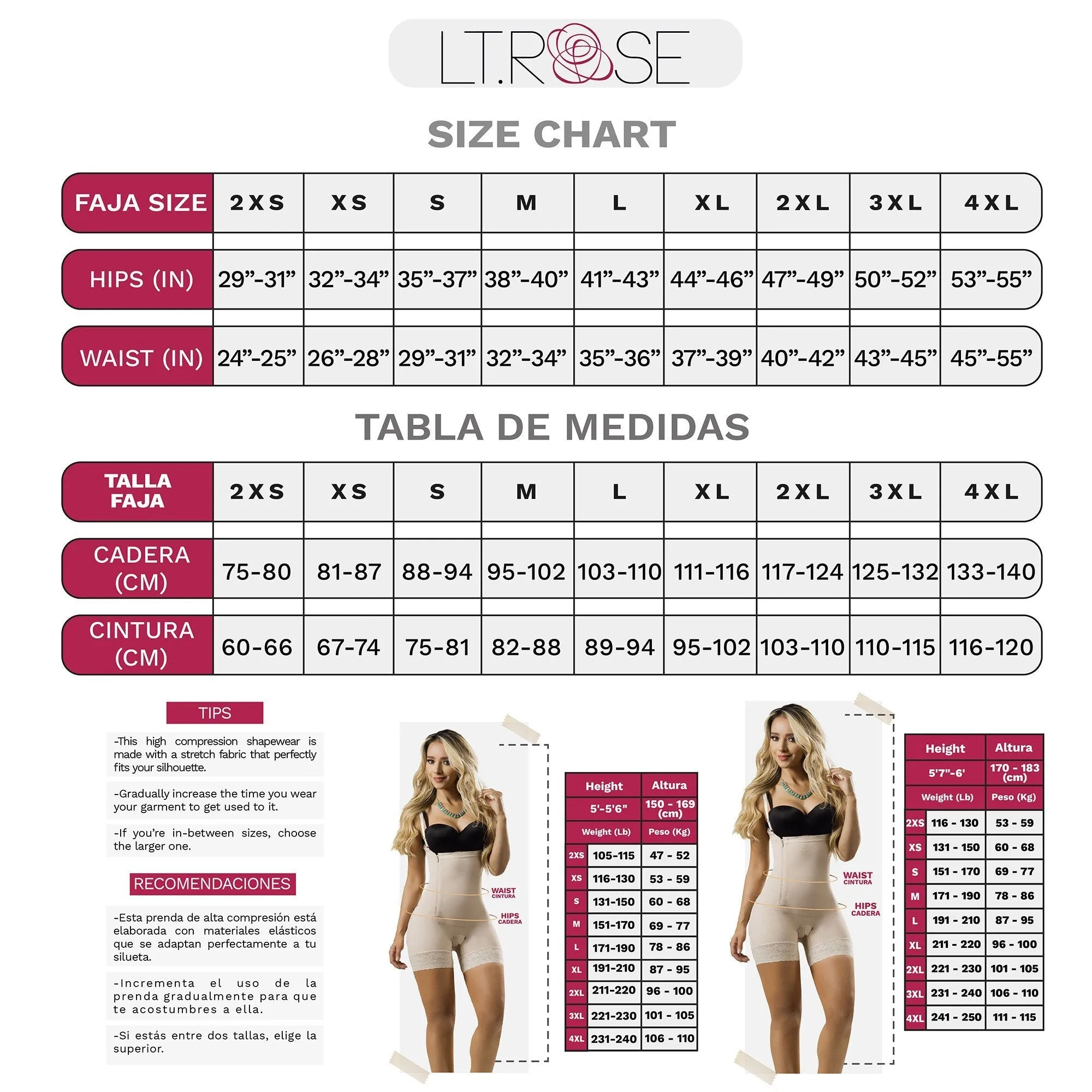 Tummy Control Daily Use Bodysuit Shapewear Laty Rose 21827