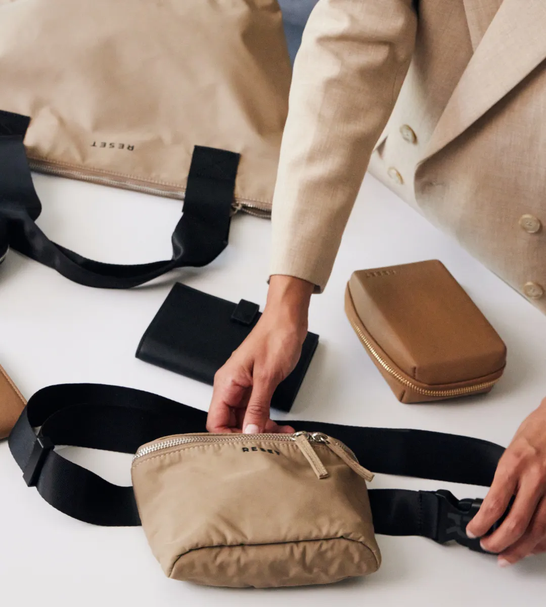TWO-TONED FANNY PACK