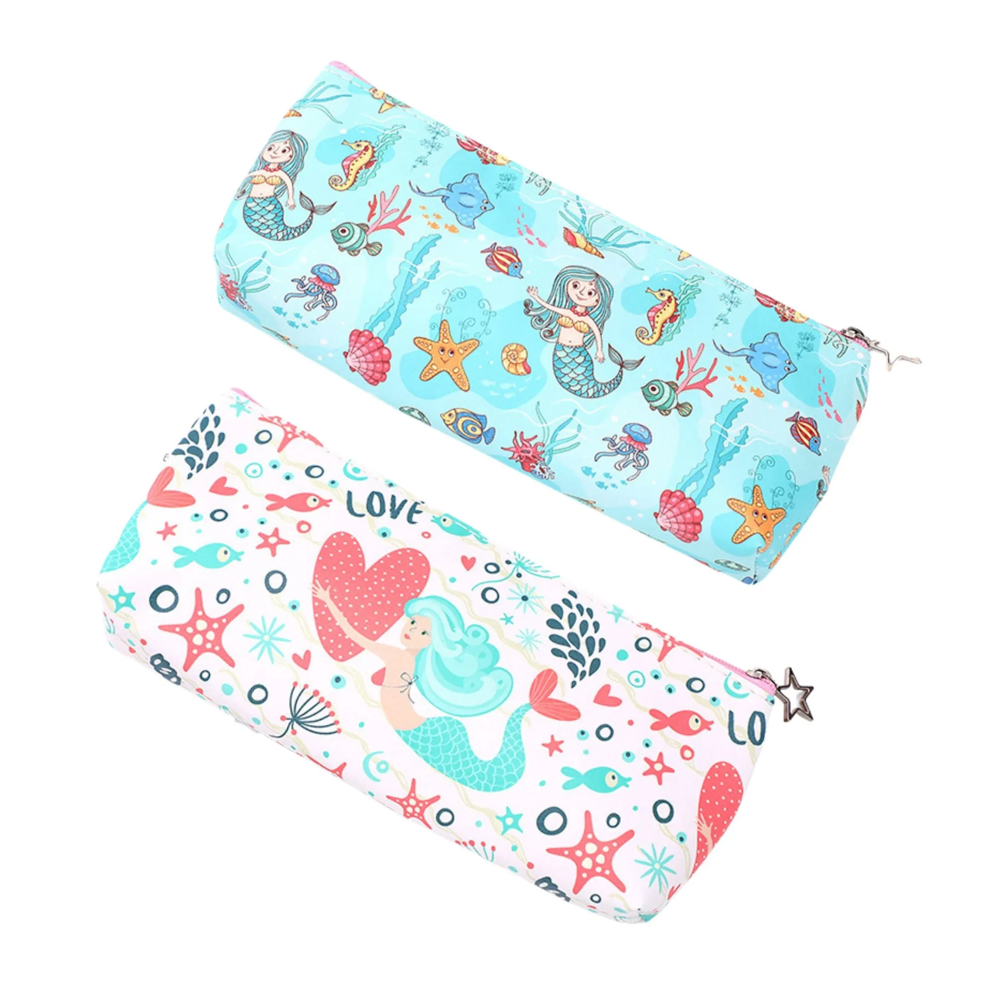 Unicorn and Mermaid Design Pencil Case
