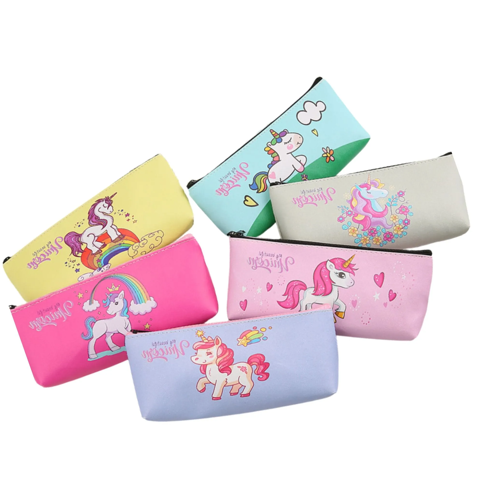 Unicorn and Mermaid Design Pencil Case
