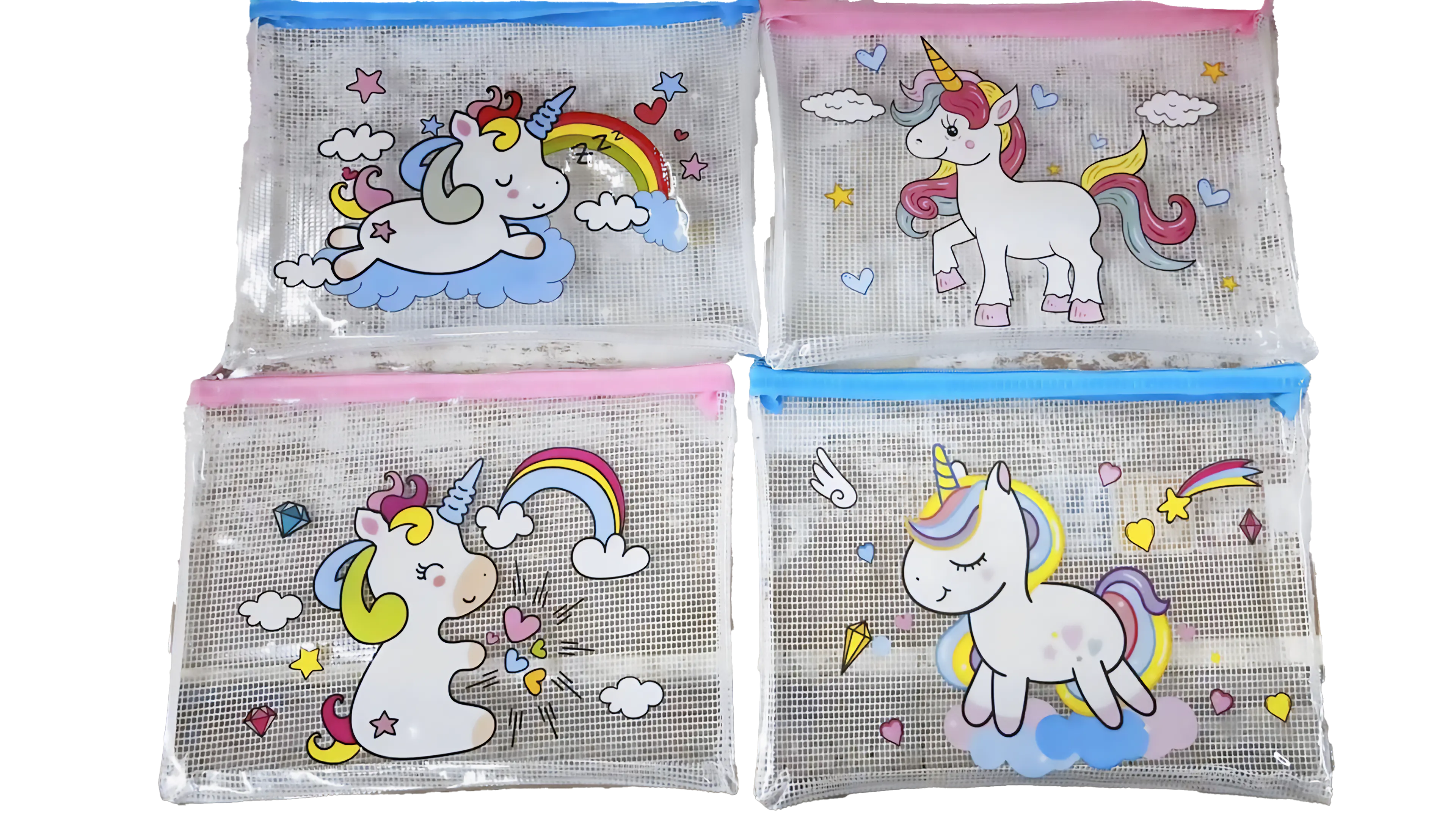 Unicorn Design PVC Pencil Case