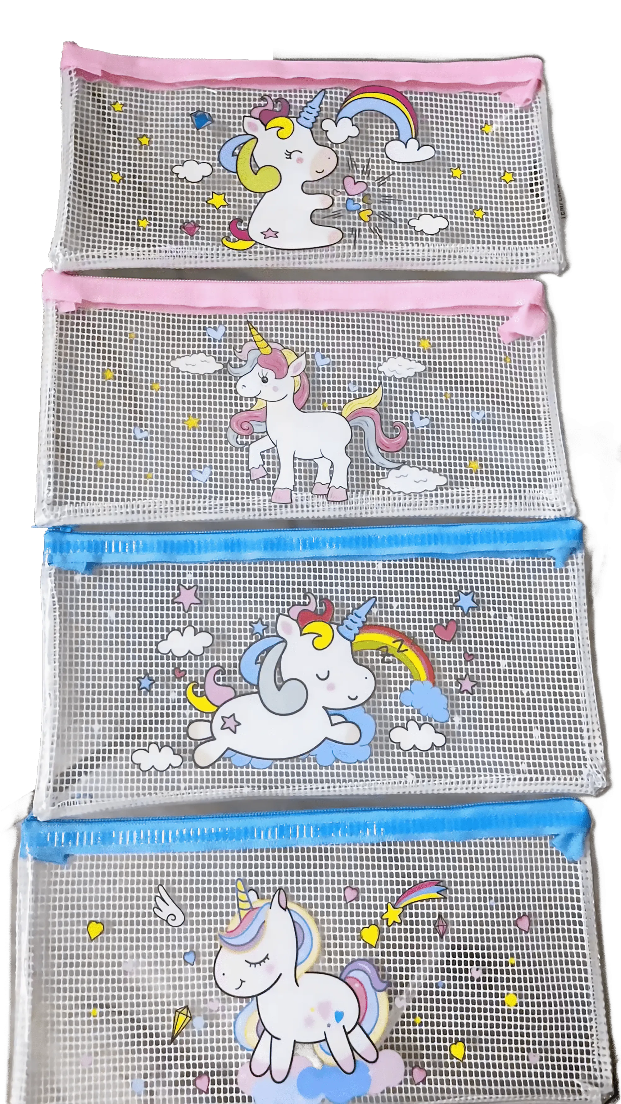 Unicorn Design PVC Pencil Case