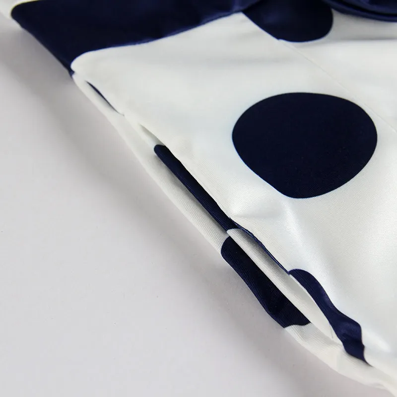 VenusFox Women Polka Dot Vintage Bodycon Dress