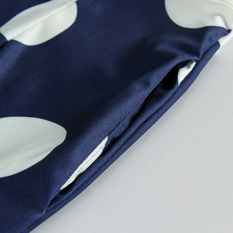 VenusFox Women Polka Dot Vintage Bodycon Dress