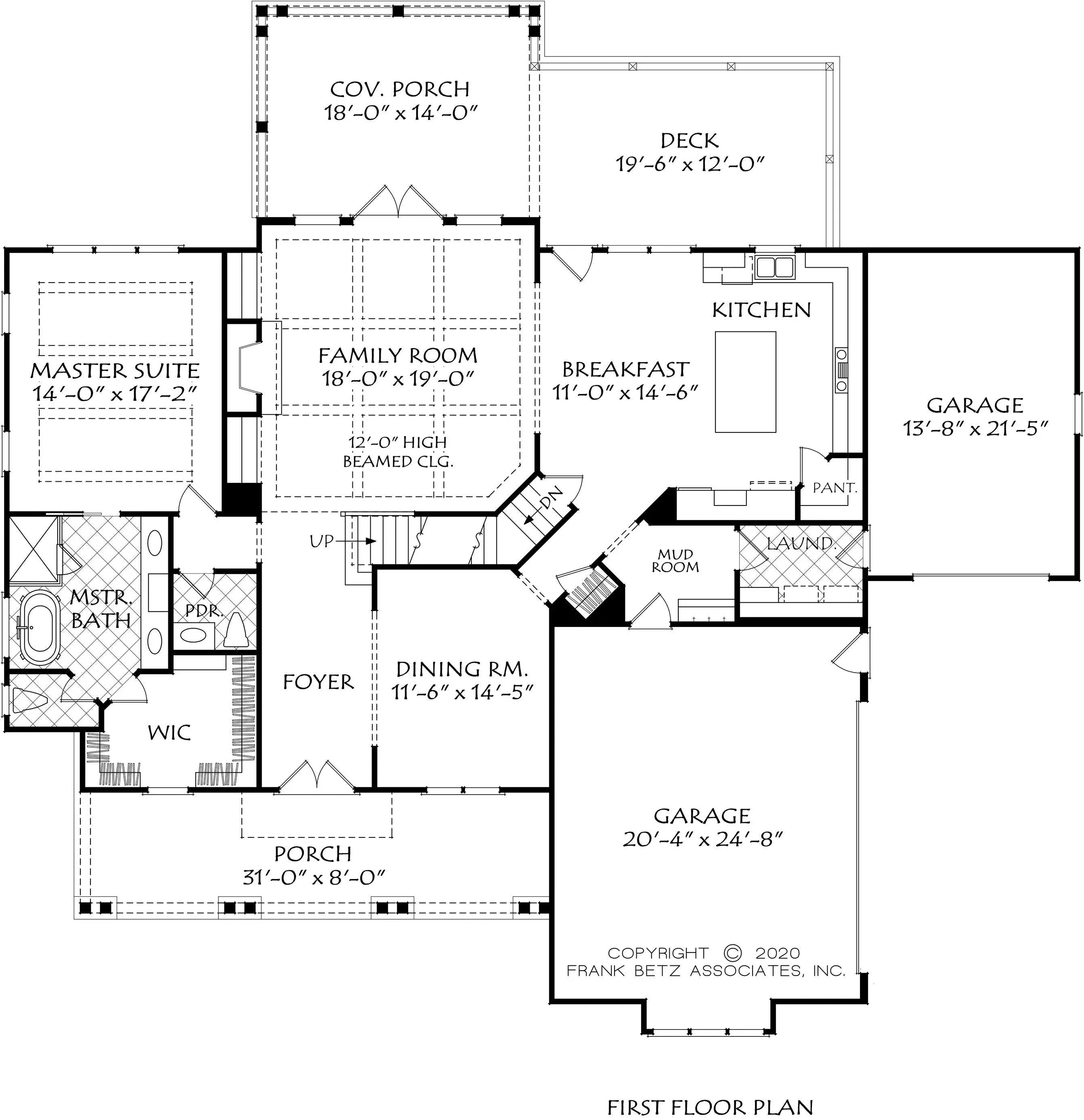 Versatile Family Home Plan with Stone Exterior and Spacious Layout