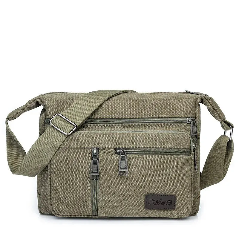 Vintage Canvas Travel Crossbody Bag
