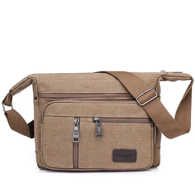 Vintage Canvas Travel Crossbody Bag