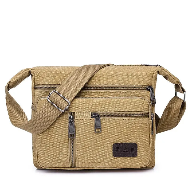 Vintage Canvas Travel Crossbody Bag