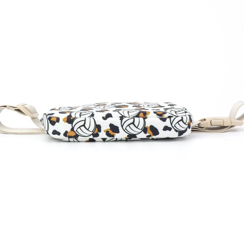 Volleyball & Leopard Print Easy Carry Belt Bag