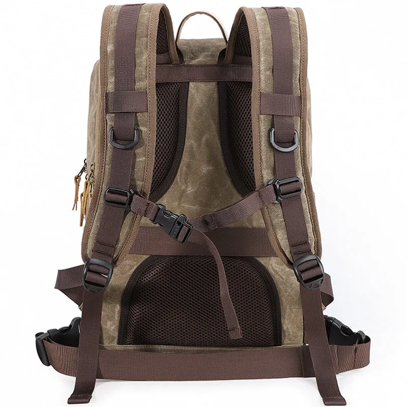 Waterproof Camera Backpack Canvas Laptop Bags Travel Bag