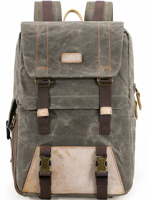 Waterproof Camera Backpack Canvas Laptop Bags Travel Bag