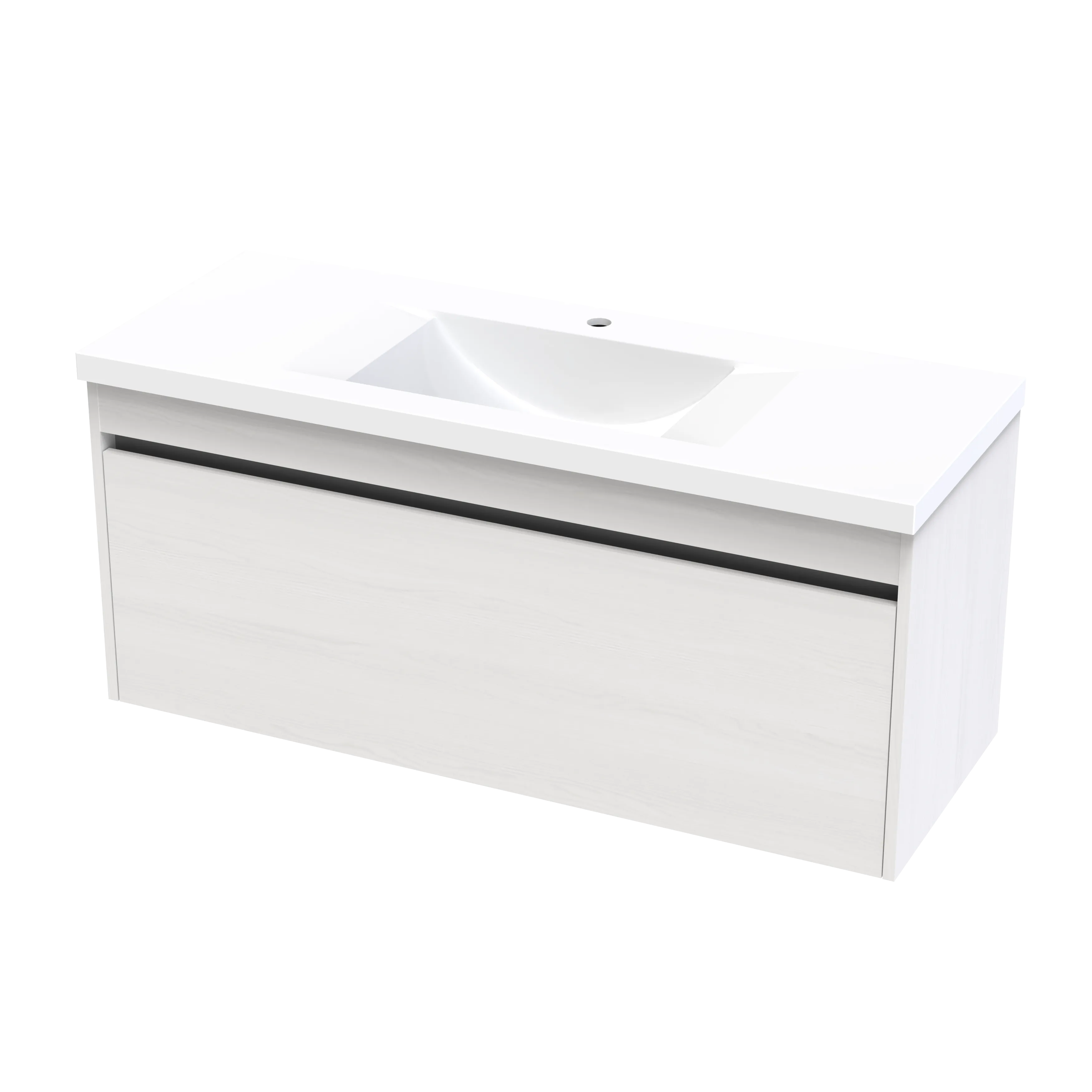 Wave Syrtari 1200 1 Drawer Wall Vanity