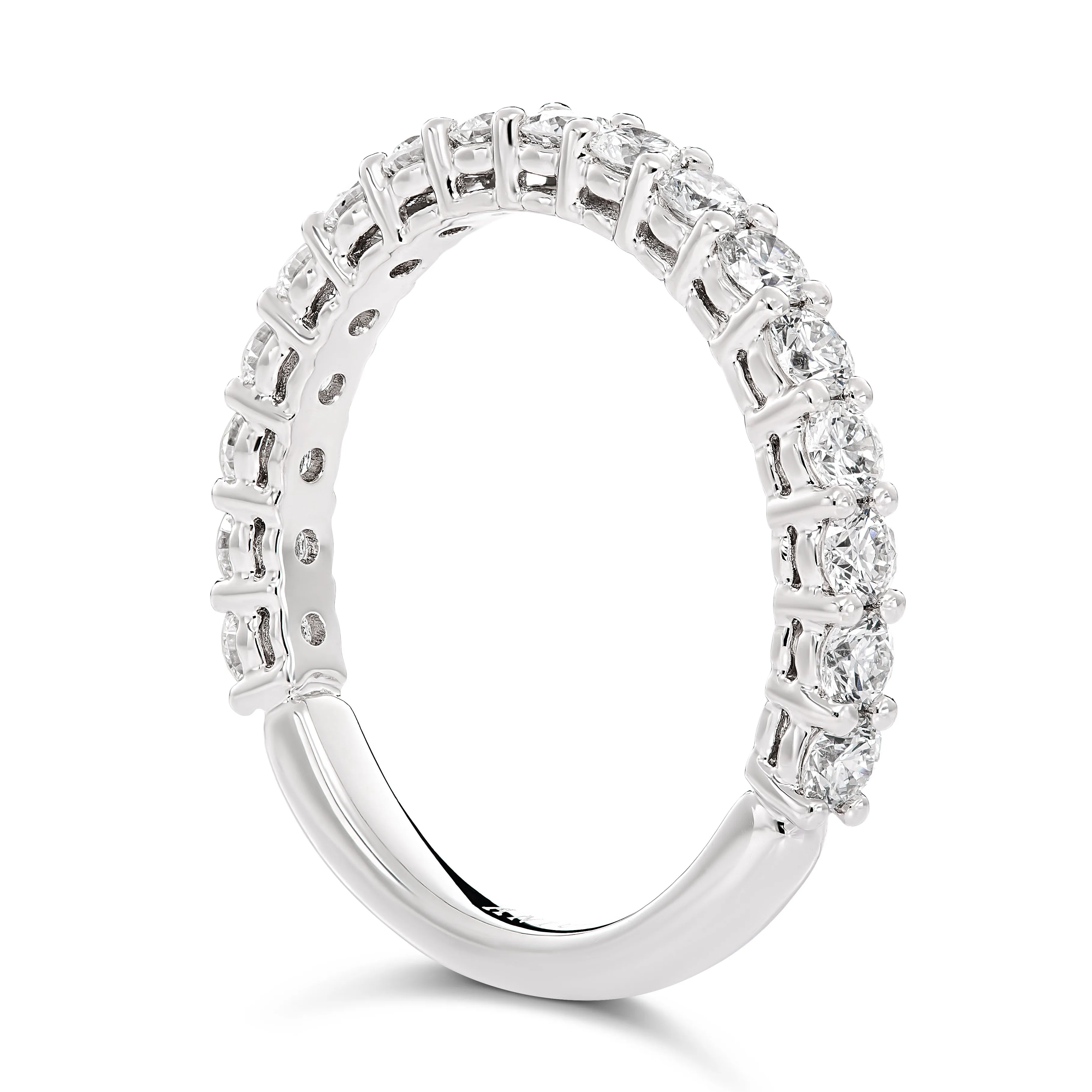 Wedding Round Brilliant Cut Eternity Ring | Platinum