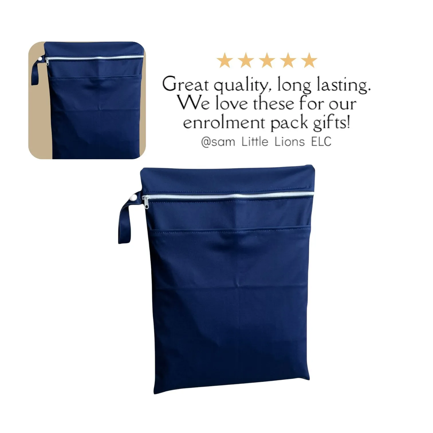Wet zip bag navy