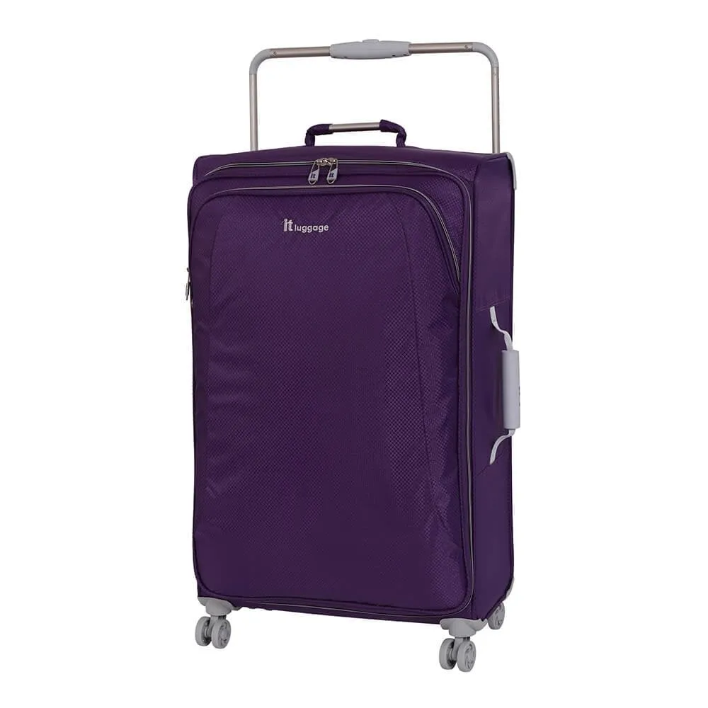 World's Lightest 8 Wheel Large Suitcase- Rich Purple