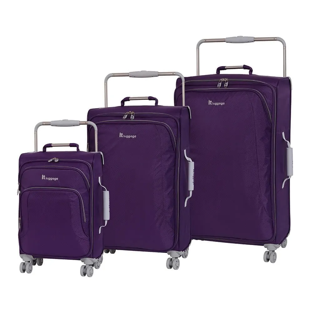 World's Lightest 8 Wheel Large Suitcase- Rich Purple