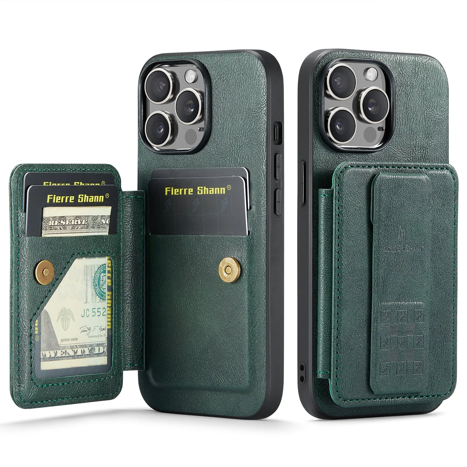 Wristband Magnetic Leather Case With RFID Card Slot For iPhone