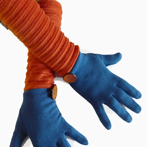 Wristee® long glove - Teal/rust