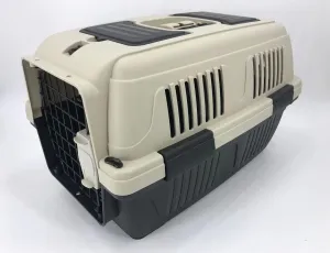 YES4PETS Medium Portable Dog Cat House Pet Carrier Travel Bag Cage Safety Lock & Food Box